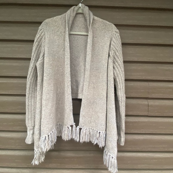 Victoria Secret Fringe Drapey Chunky Cable Knit Cardigan - Picture 1 of 6